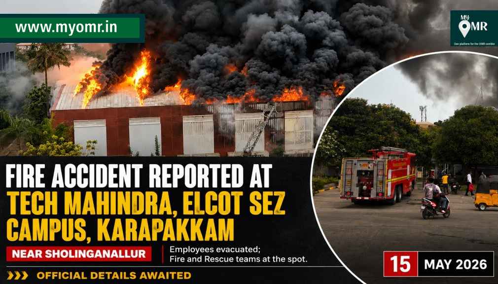 Fire Reported at Tech Mahindra Campus in Karapakkam ELCOT SEZ; Employees Evacuated