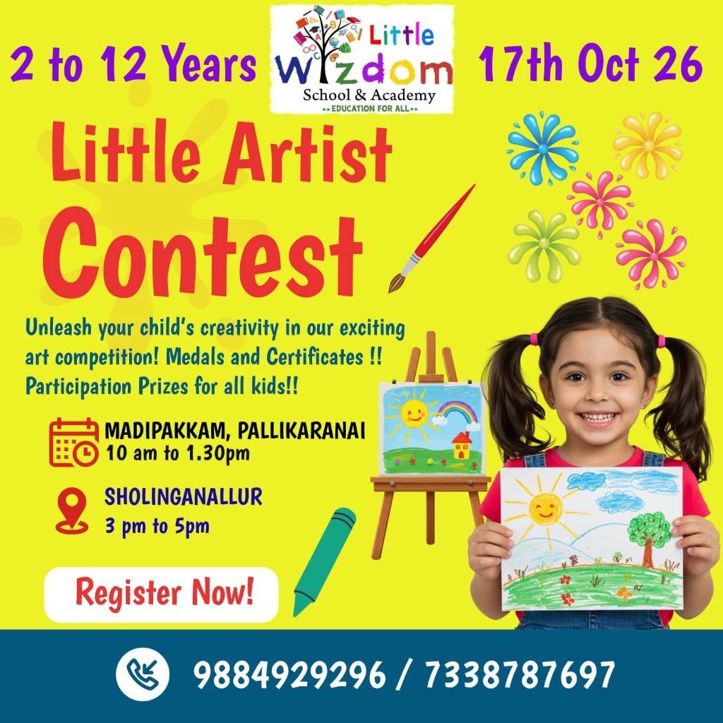 Event image: Little Artist Contest — Little Wizdom (Ages 2–12)